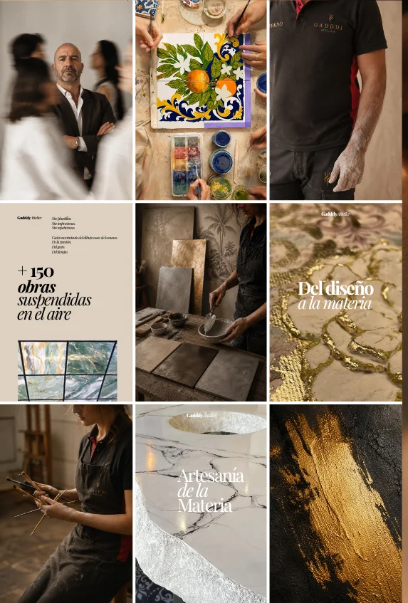 Feed de Instagram de atelier de pintura decorativa