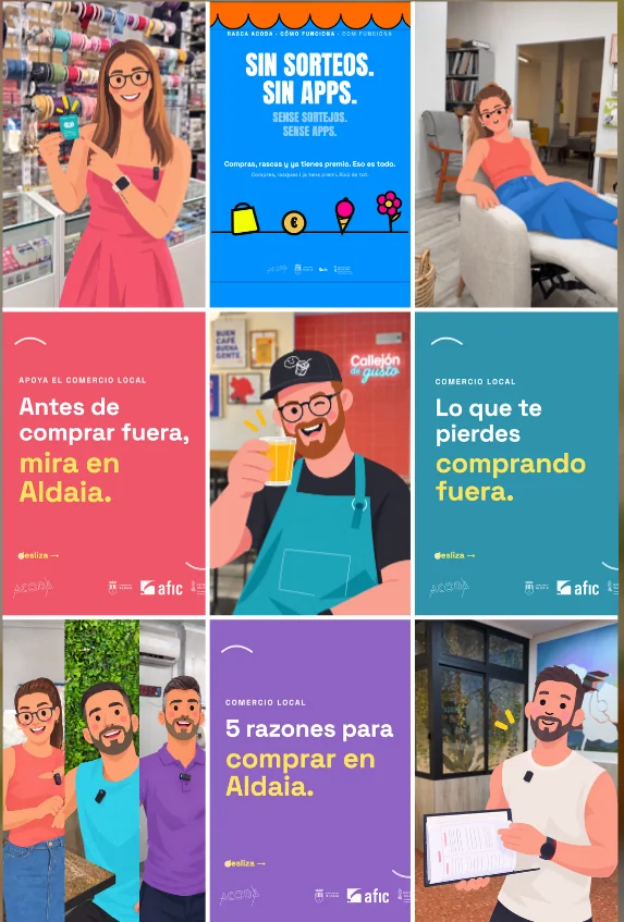 Feed de Instagram de asociación de comercio local